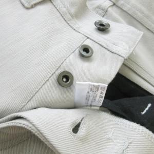 SHAREEF スキニーパンツ ストレッチ ボタンフライ ロゴ ジップデザイン 1 S グレー /AO20 GY30