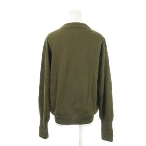 PHIGVEL MAKERS & Co. ニット セーター  ボトルネック 長袖 ウール カシミヤ混 フィンガーホール 2 M 緑 カーキ /AH18