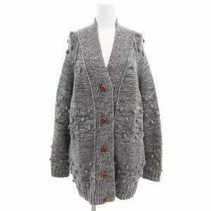 SEE BY CHLOE カーディガン ニット Vネック 長袖 38 M グレー /AE