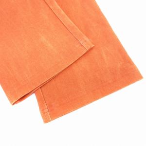 CASTELBAJAC イージーパンツ 転写プリント デニム風 スリムテーパード 40 オレンジ /AE