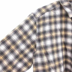 Patagonia 美品 ライトウェイト フィヨルド フランネルシャツ チェック柄 長袖 L グレー 42410 /AE