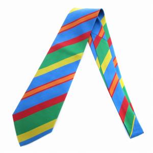 PAUL SMITH LONDON ネクタイ レギュラータイ ストライプ 総柄 絹 シルク マルチカラー /JS