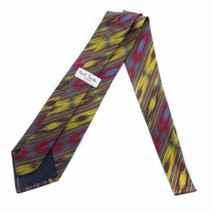 PAUL SMITH LONDON ネクタイ レギュラータイ ストライプ 絹 シルク マルチカラー /JS