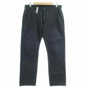 ワークパンツ ダブルニー チノ ririジップ 3 黒 ブラック 紺 ネイビー /OU