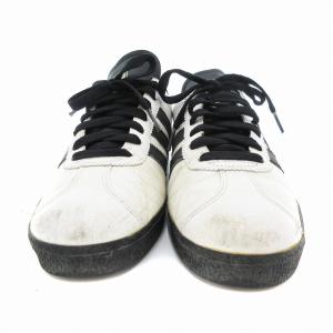 adidas GAZELLE ガゼル スニーカー シューズ ローカット 25.5cm 白 ホワイト 黒 ブラック 447772