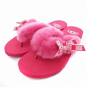 トングサンダル ビーサン ファー ロゴ 26cm ピンク /JS