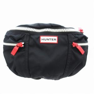 ウェストバッグ ナイロン ロゴ 黒 ブラック /JS