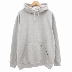 パーカー フーディ プルオーバー ルーズフィット 裏起毛 長袖 XL グレー /AE