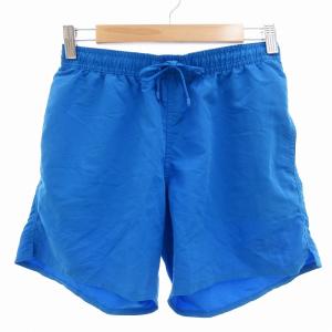 美品 イージーパンツ ショート丈 スポーツ 46 青 ブルー /AE