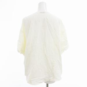JOURNAL STANDARD L'ESSAGE シャツ ブラウス Vネック フロントフライ 5分袖 リネン混 アイボリー /AE