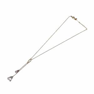 ネックレス アクセサリー ペンダント ラインストーン カラーストーン ゴールド色 紫 GY04 /MQ