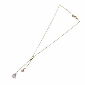 SWAROVSKI ネックレス アクセサリー ペンダント ラインストーン カラーストーン ゴールド色 紫 GY04 /MQ