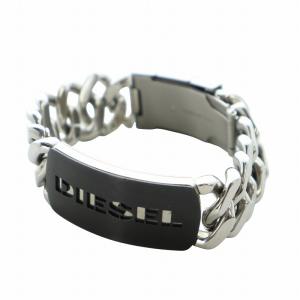 ブレスレット アクセサリー バングル ロゴ ステンレススチール シルバー色 DX0019040 GY04