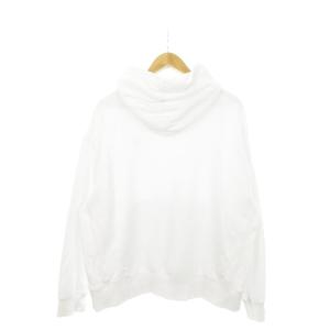 Calvin Klein パーカー プルオーバー スウェット ロゴ刺繍 ワンポイント 裏起毛 M 白 ホワイト /AH5 GY04