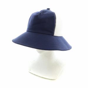 ハット 帽子 メッシュ ロゴ 2 紺 ネイビー 白 ホワイト GY30 /MQ