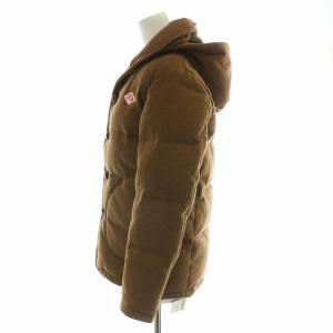 DANTON ×ビームス BEAMS ウールモッサジャケット ダウンジャケット フード付き ウール 34 XS 茶 ブラウン