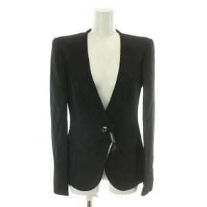 ジャケット フォーマル ノーカラー 38 ブラック