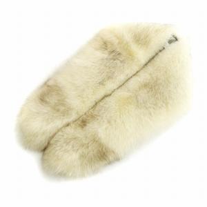 銀サガ 毛皮ティペット マフラー フォックスファー 白 ホワイト GY09 /MQ