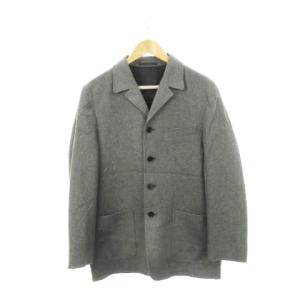 テーラードジャケット シングル ウール ノーベント グレー /AH1 GY09