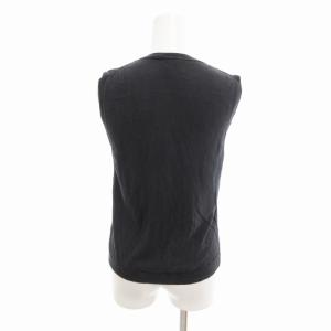 HERMES マルジェラ期 ノースリーブ ニット ベスト プルオーバー シルク 絹100% ME 黒 ブラック /HO