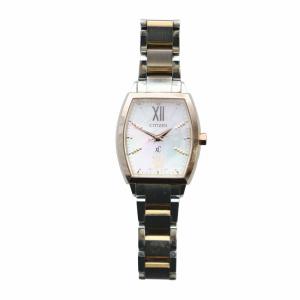 CITIZEN クロスシー  xC 腕時計 ウォッチ ソーラー シェル文字盤 ロゴ ローマン シルバー色 H030-T016022