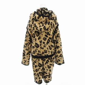 BALLY ’U COLLECTION ヴィンテージ ガウン コート フード フーデット ヒョウ柄 レオパード柄 ウエストベルト