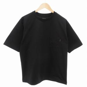 ショートスリーブエアリーポケットティー Tシャツ ロゴ 半袖 M 黒 ブラック NT12342 /FF
