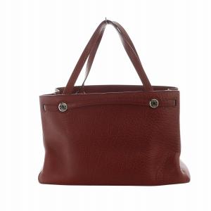 HERMES カバナ トートバッグ ブッフルスキッパー レッド ルージュアッシュ