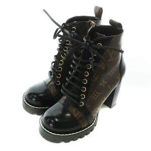 スタートレイル アンクルブーツ モノグラム レースアップ