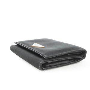 PRADA 三つ折り財布 ナイロン ロゴ 三角プレート 小銭入れあり 黒 ブラック /AH5 GY18