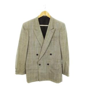 PAUL SMITH ダブルスーツ セットアップ 2点セット ピークドラペルジャケット 背抜き トラウザーパンツ ウール チェック