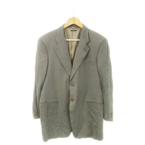 GIORGIO ARMANI シングルスーツ セットアップ 2点セット テーラードジャケット 総裏地 スラックス 地模様 畝 44 XS