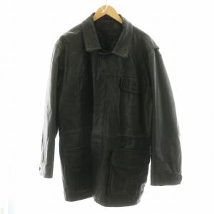 レザーコート ブラック