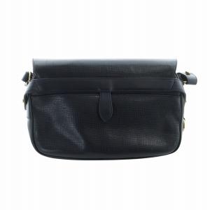 HUNTING WORLD ショルダーバッグ メッセンジャー 斜めがけ ロゴ レザー 紺 ネイビー GY18 /MQ