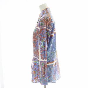ETRO シャツ 長袖 コットン ペイズリー 総柄 44 紫 /MP EC