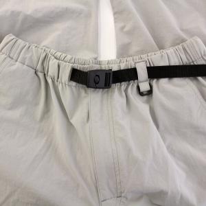 THE NORTH FACE ベーシックトレックパンツ BASIC TREK PANT ベルト付き ロゴ 5P メッシュ L グレー