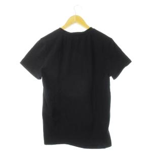 A.P.C. HOMME S/S TEE Tシャツ カットソー クルーネック 丸首 半袖 ロゴ刺繍 コットン L 黒