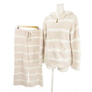 ルームウェア 部屋着 セットアップ 2点セット ジップアップパーカー 長袖 アンクルパンツ ニット もこもこ