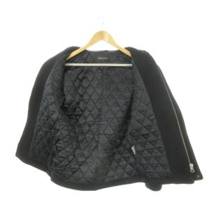 LOUNGE LIZARD ダッフルコート トグルボタン ミドル丈 フーディ 内側キルティング 中綿 シンサレート 1 S 黒 ブラック