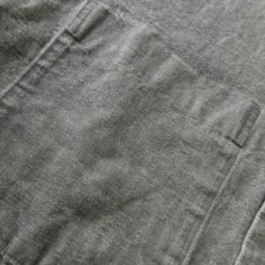 MHL. デニムシャツ ダンガリー 長袖 麻 リネン混 S グレー /AO16