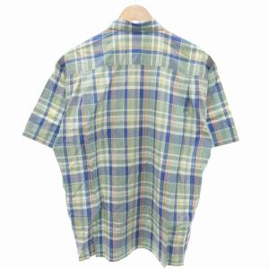 McGREGOR SPORTSWEAR カジュアルシャツ チェック 半袖 L 緑 グリーン /FF