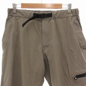 DESCENTE ハーフパンツ イージーウエスト ウェビングベルト L グレージュ /UO