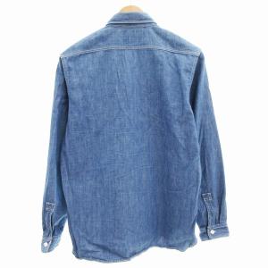 FREEMANS SPORTING CLUB 美品 16AW デニムシャツ シャンブレー 長袖 2 インディゴブルー /AE