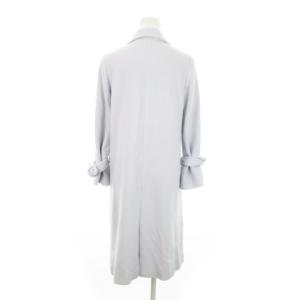 Noela チェスターコート ウール 袖リボン ペールカラー S 紫 パープル 5864501 /AH17 GY99