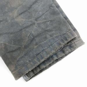 JULIUS 11SS ハードクラッシュ クロップド デニム パンツ ジーンズ ダメージ加工 1 紺 ネイビー /OU