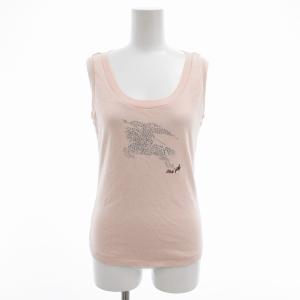 カットソー ノースリーブ ビジュー ビーズ 38 S ピンク /OU