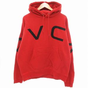 パーカー フーディー プルオーバー ドロップショルダー 長袖 M 赤 レッド /UD