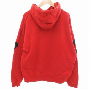 RVCA パーカー フーディー プルオーバー ドロップショルダー 長袖 M 赤 レッド /UD