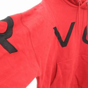 RVCA パーカー フーディー プルオーバー ドロップショルダー 長袖 M 赤 レッド /UD