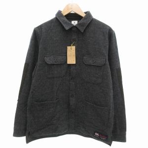 タグ付き ニットジャケット 胸ポケット ボタンアップ L グレー /JS